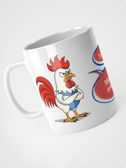 Mug Blanc, Coq Râleur - Stop ça suffit et J'suis pas un pigeon - Cadeau Humour Français product image (2)