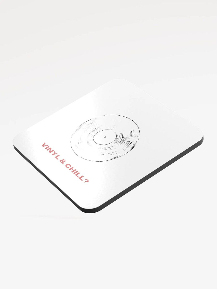 Vinyl & Chill Glossed Cork Coaster product image (3)