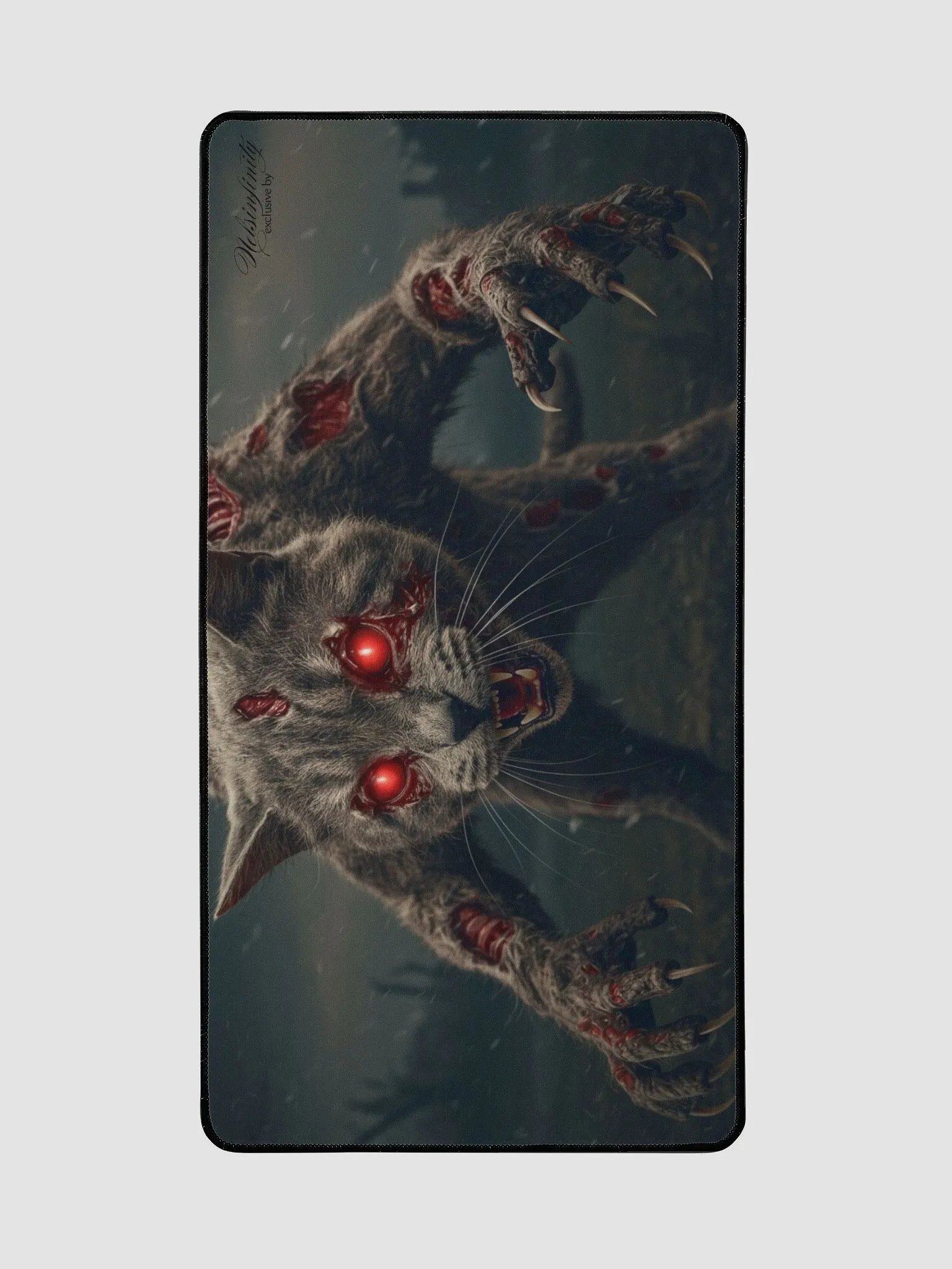 Zombie Cat 01 Desk Mat product image (2)