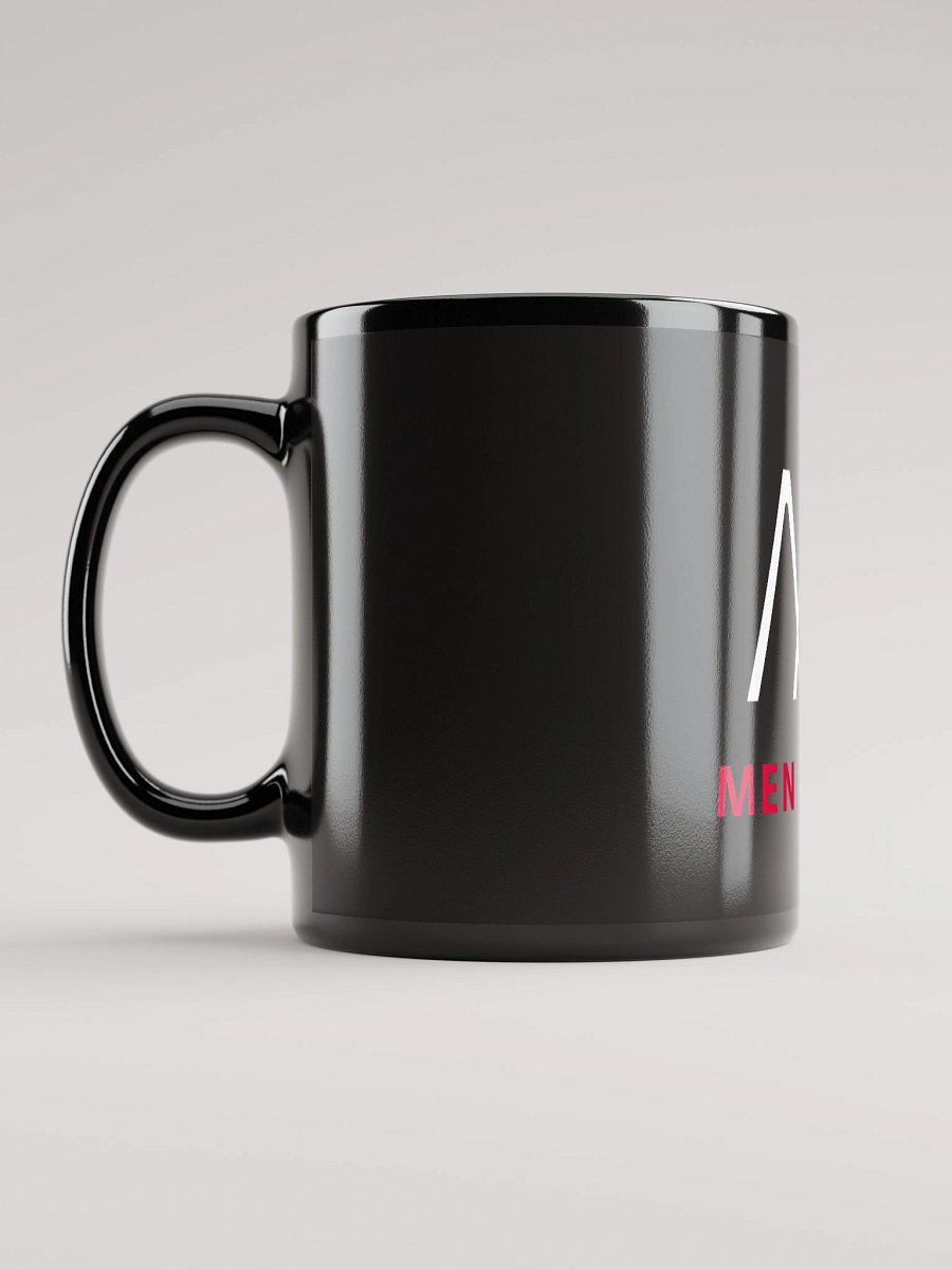 Men of Iron Logo Black Glossy Mug product image (6)