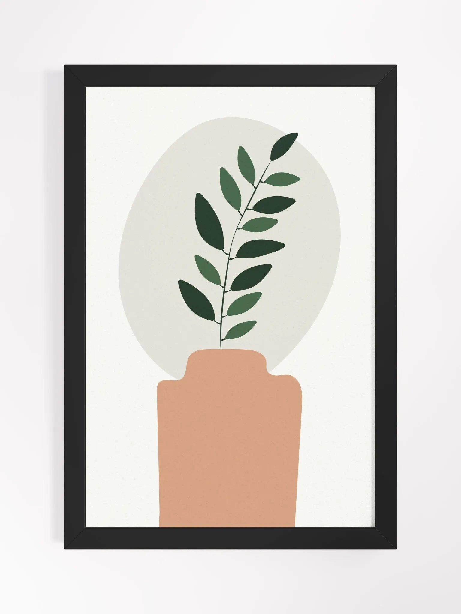 Abstract Greenery: Framed Minimalist Plant Poster product image (4)