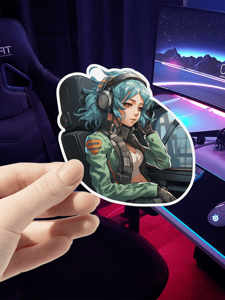 Anime Pin Up Sticker Sticker product image (1)