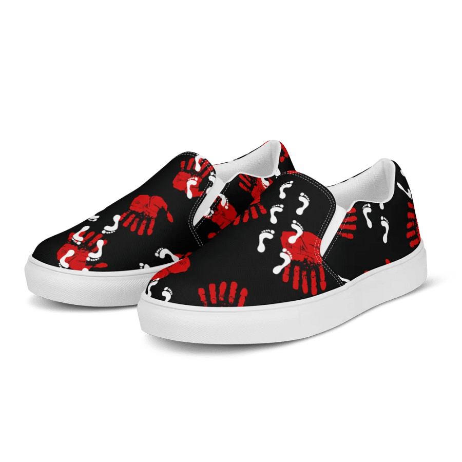mens ghost print slip on product image (2)