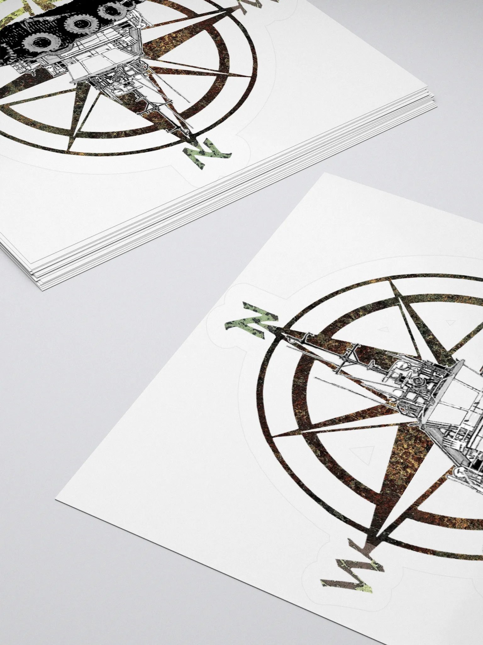 Compass Rose Marshall Foss Cut Stickers product image (13)