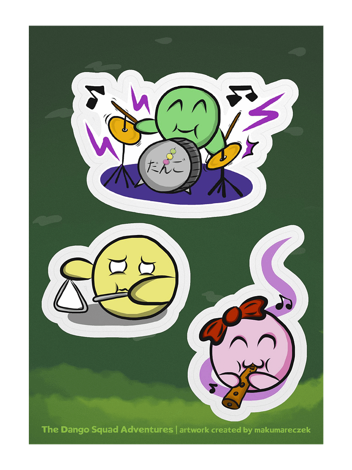 Dango Band - Kiss Cut Sticker Sheet product image (1)