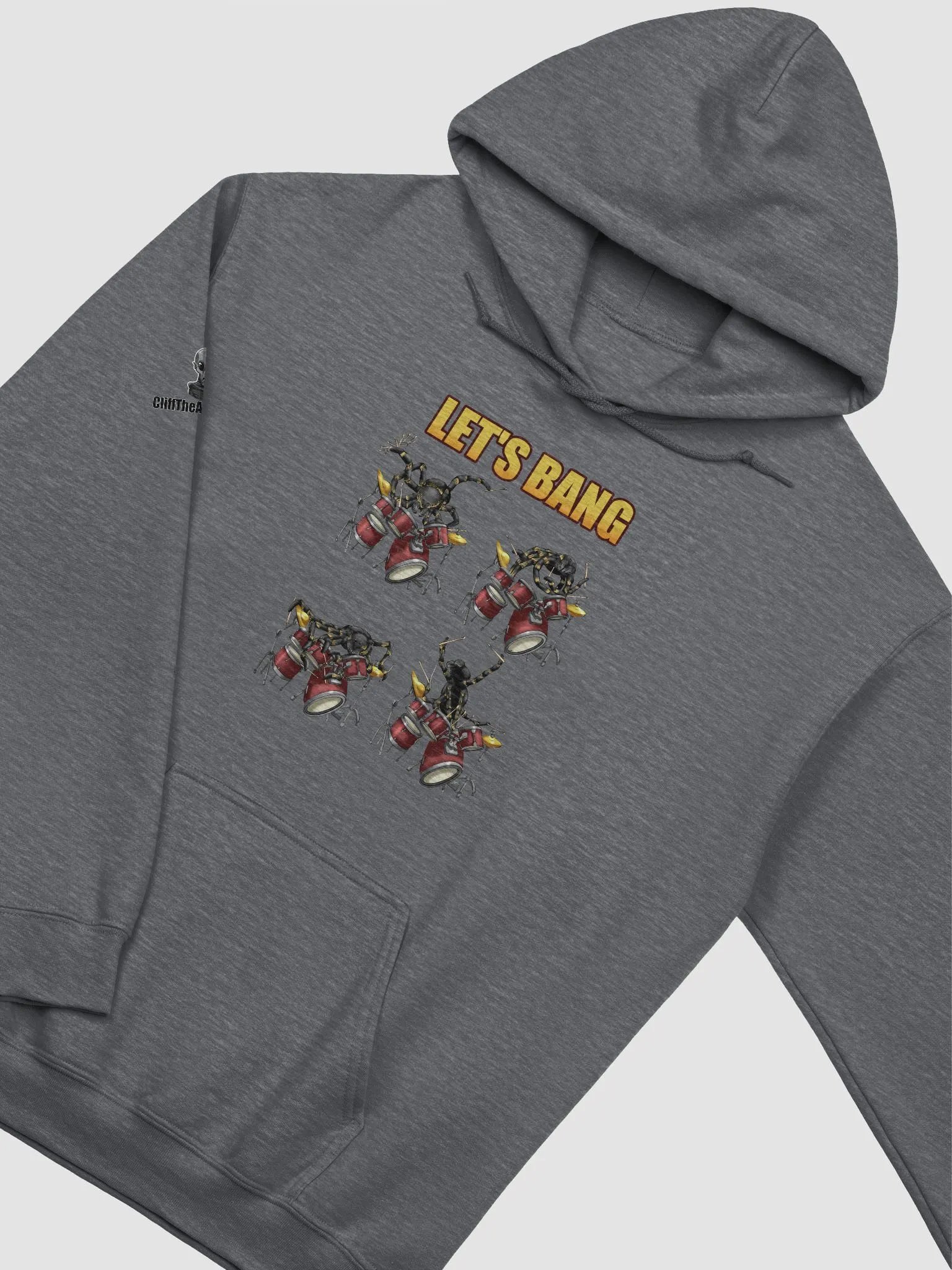 Tarantula Drumming (With Text) - Hoodie product image (30)