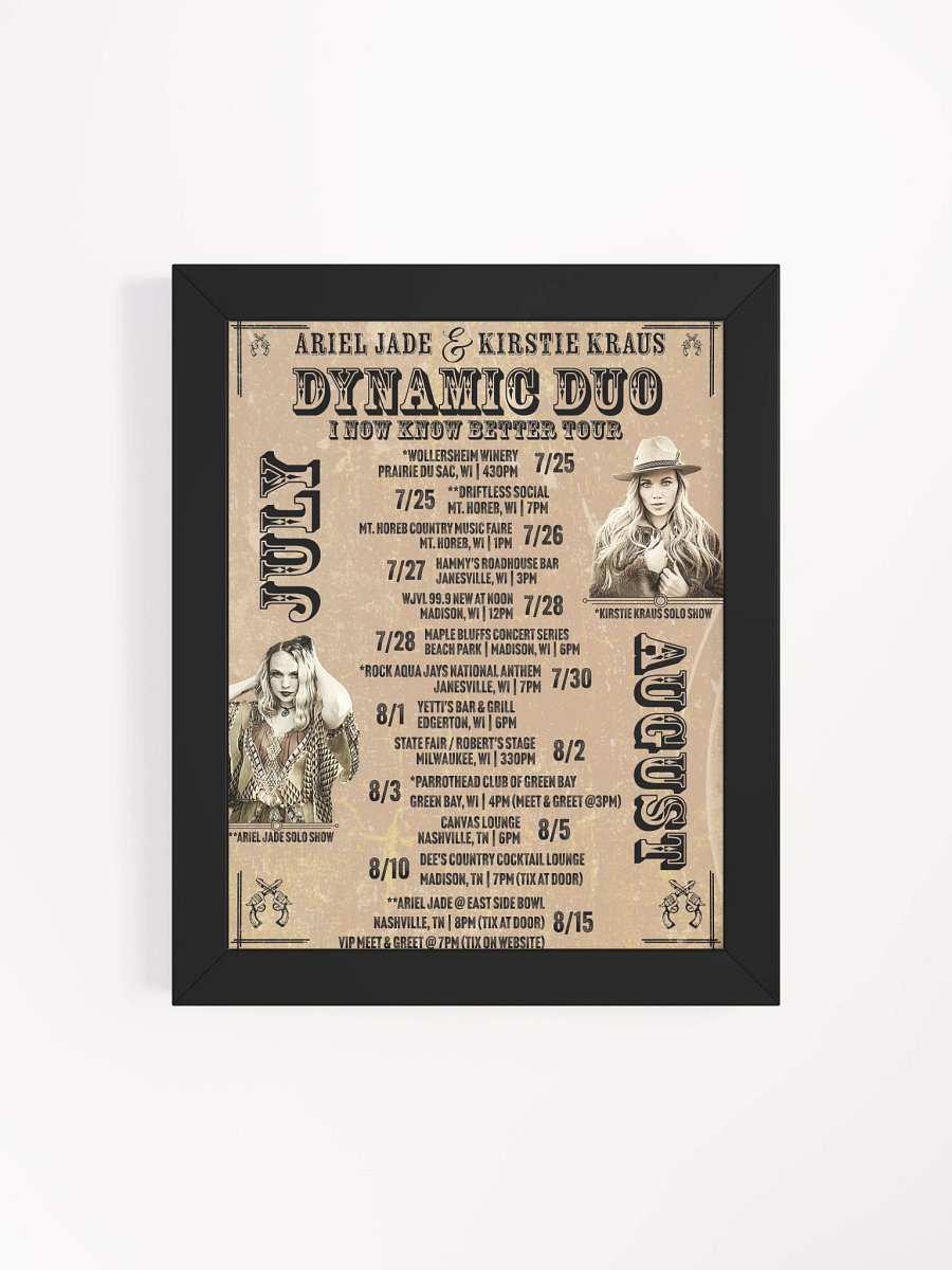 Dynamic Duo Tour Poster (Framed) product image (4)