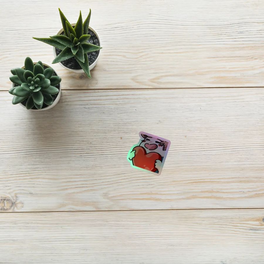 Chaabbz Heart Holographic Emote Sticker product image (8)