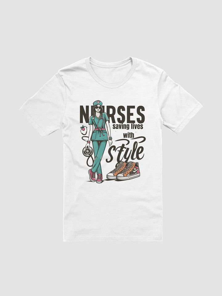 Health Professionals: Stylish Nurse Heartbeat T-Shirt product image (2)