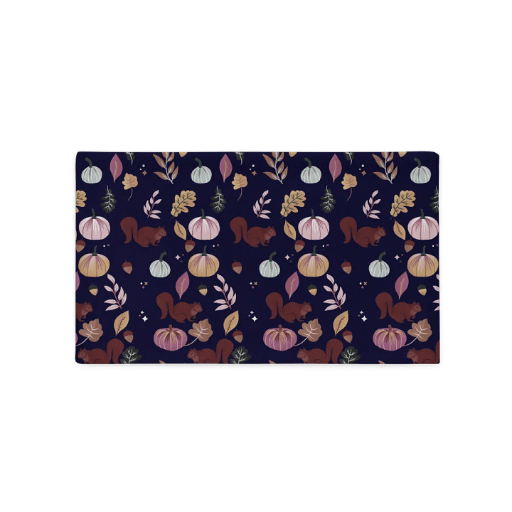 Pumpkins & Friends Deep Blue • Pillow Case product image (1)