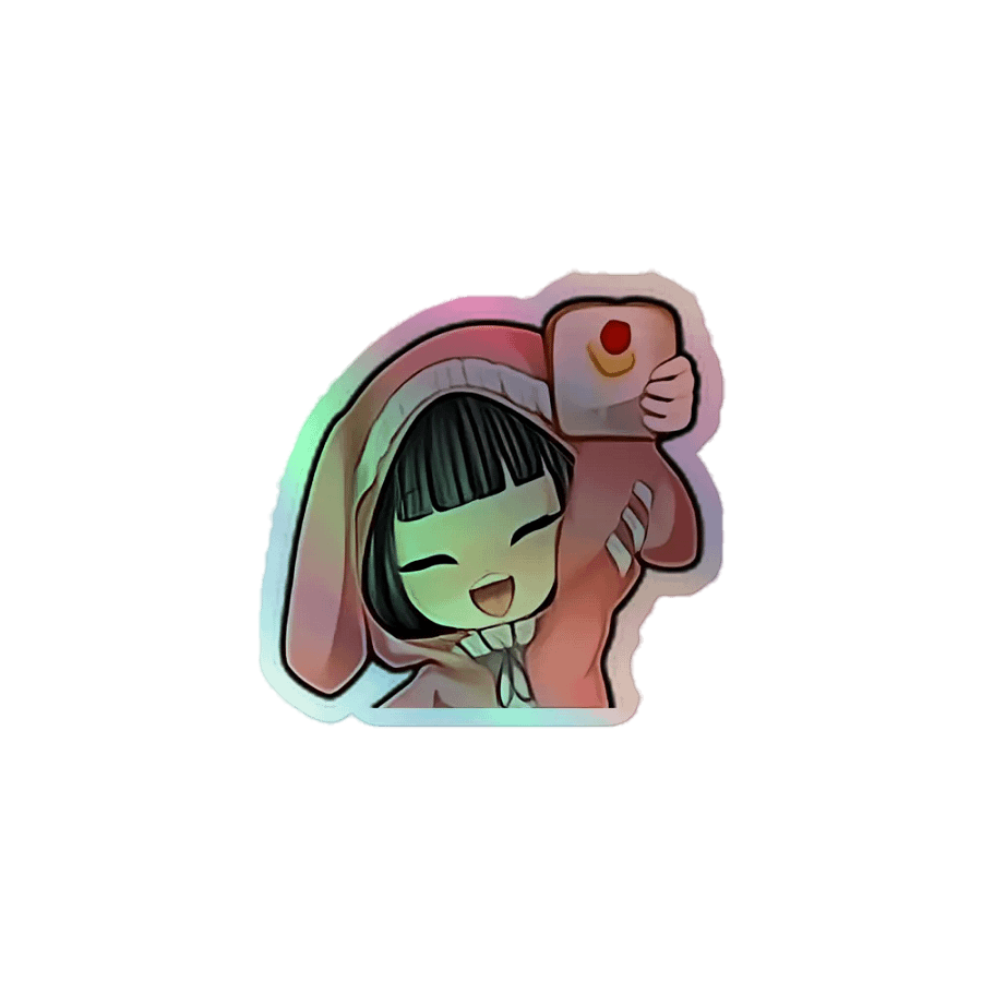 Bunny Feng Toast Sticker (Holographic) product image (1)