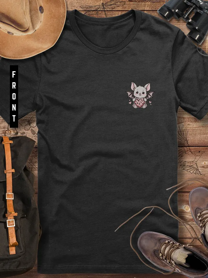 Kawaii Bat - Every Patient Leaves a Print, Wildlife Lover Gift, Cute Animal T-shirt product image (1)