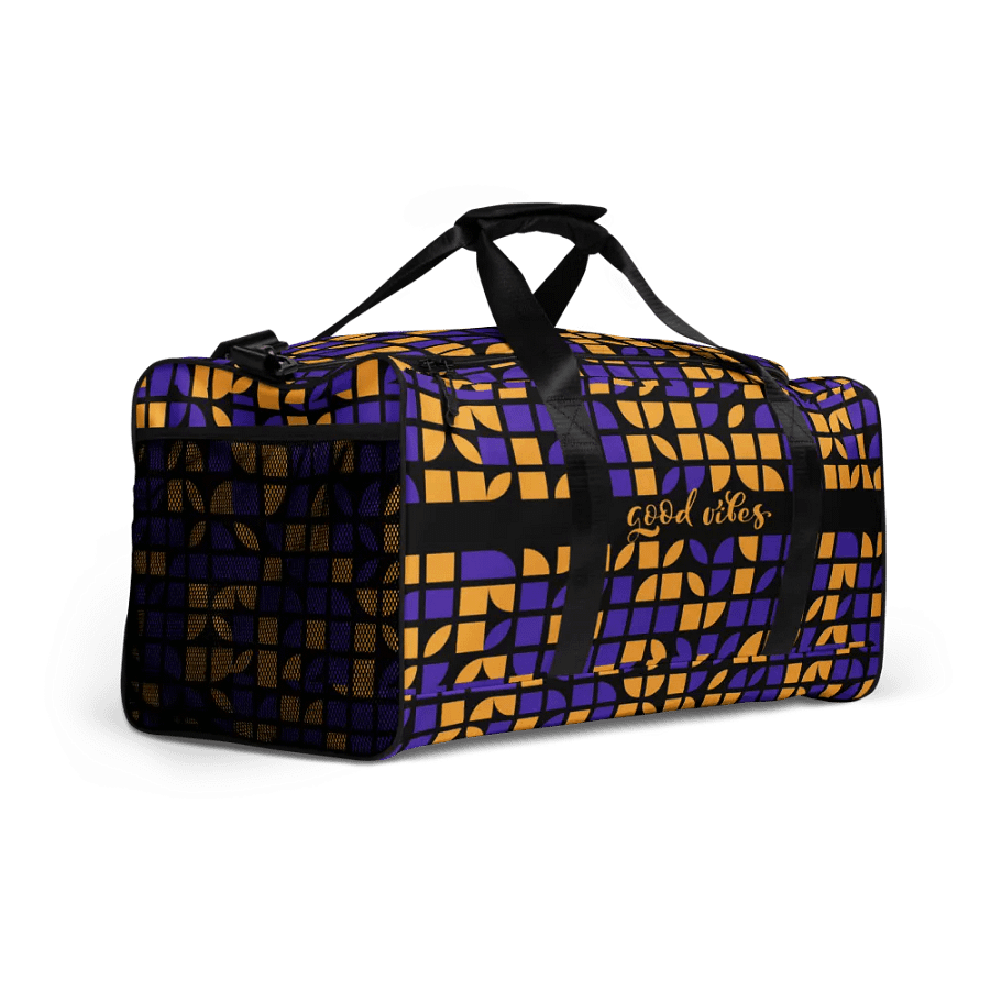 GOOD VIBES BLACK-ORANGE Duffle Bag product image (4)