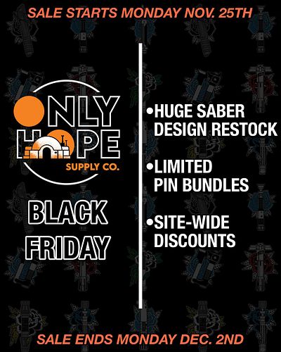 ✨BLACK FRIDAY INFO✨

Starting Monday at 4PM EST / Set your alarms.

This will be THE time to shop for the holidays.