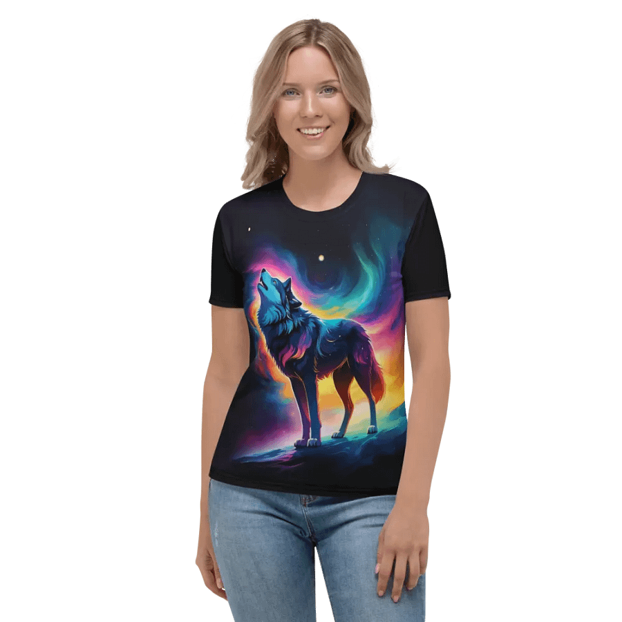 Wolf All Over Print T-shirt product image (2)