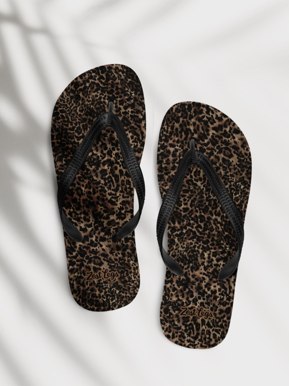Flip flops "Chic Dark Brown Leopard" product image (2)