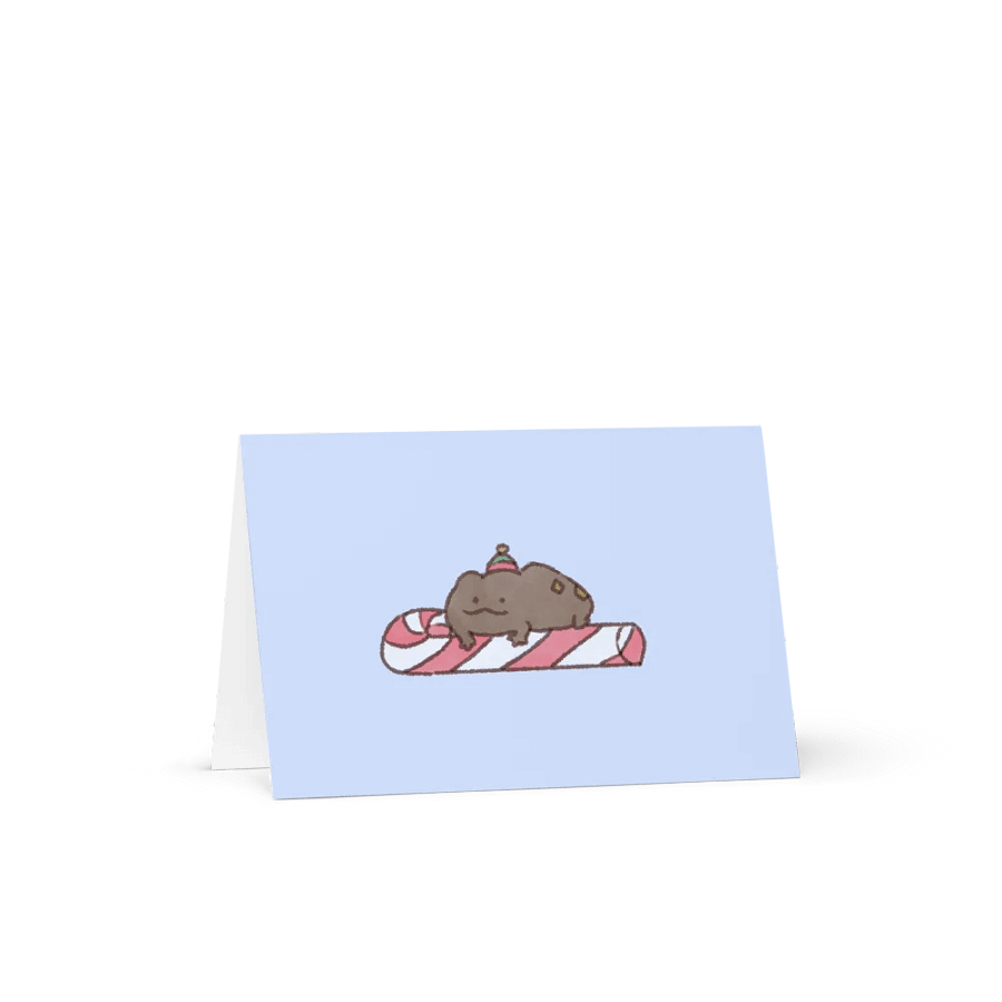 Candy Cane Frog Greeting Card product image (1)
