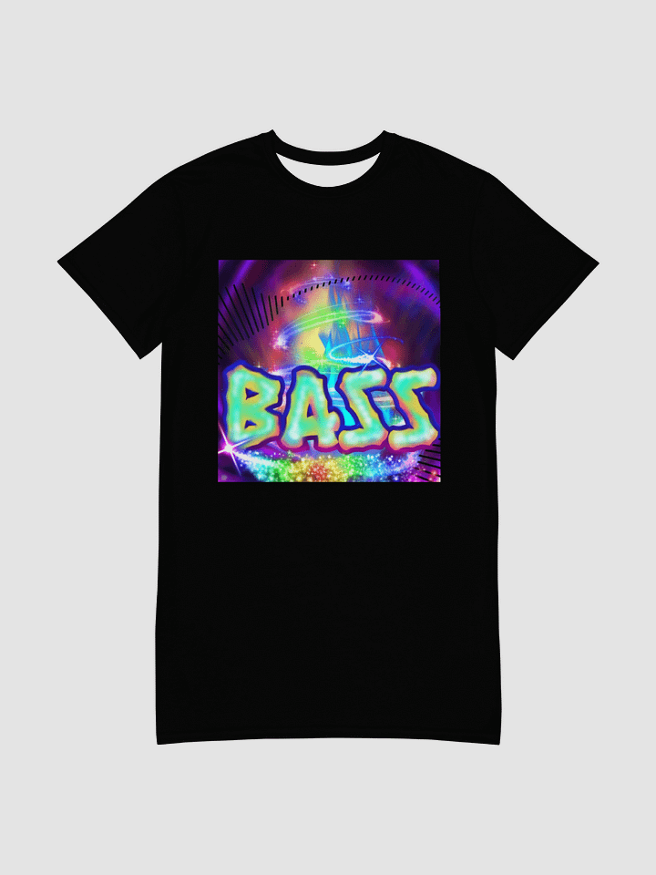 Hyper Bass Long T-Shirt Dress [Black] product image (1)