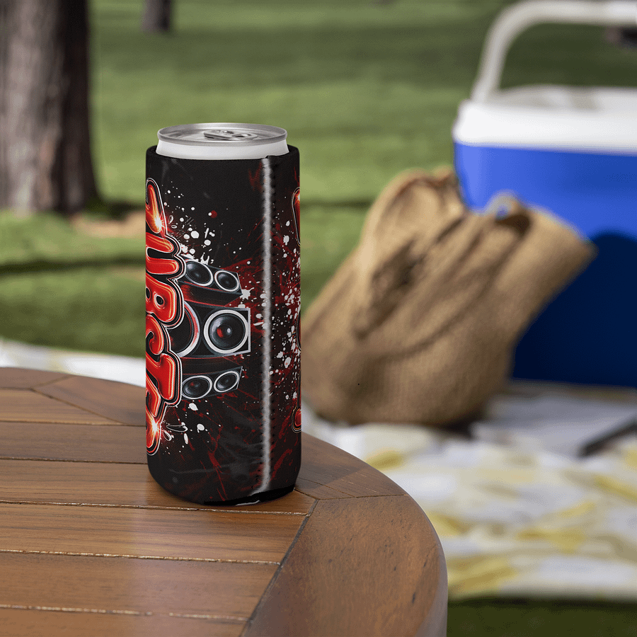 Zubstep Splatter Slim Can Koozie product image (5)