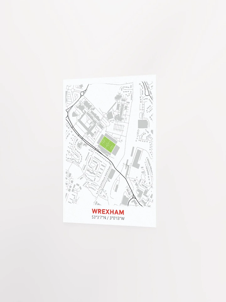 Wrexham Stadium Map Design Poster product image (2)