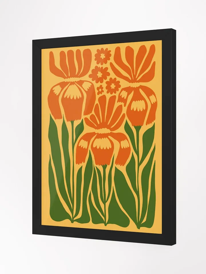 Three Flowers in Full Bloom - Framed Poster product image (2)