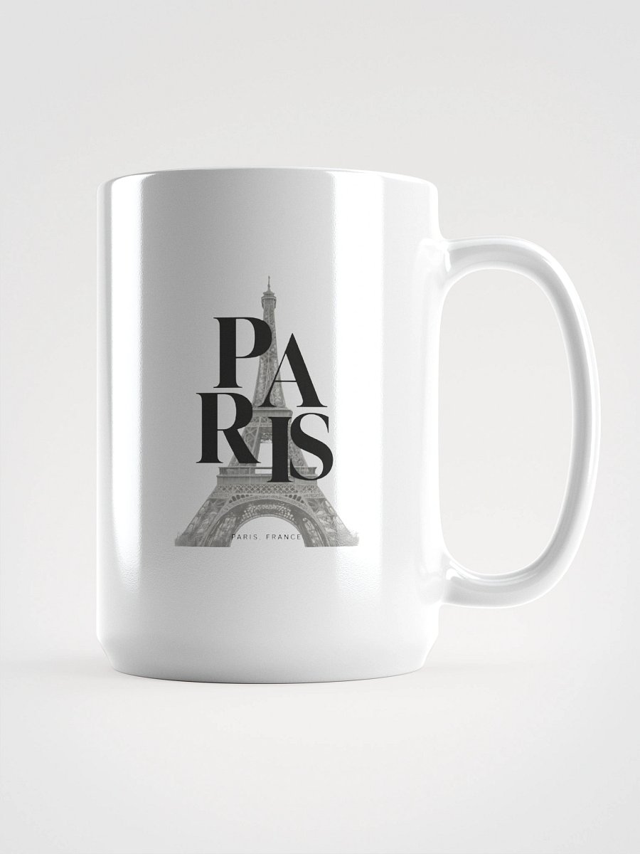 Paris Tower Mug – White Glossy Cityscape Edition product image (1)