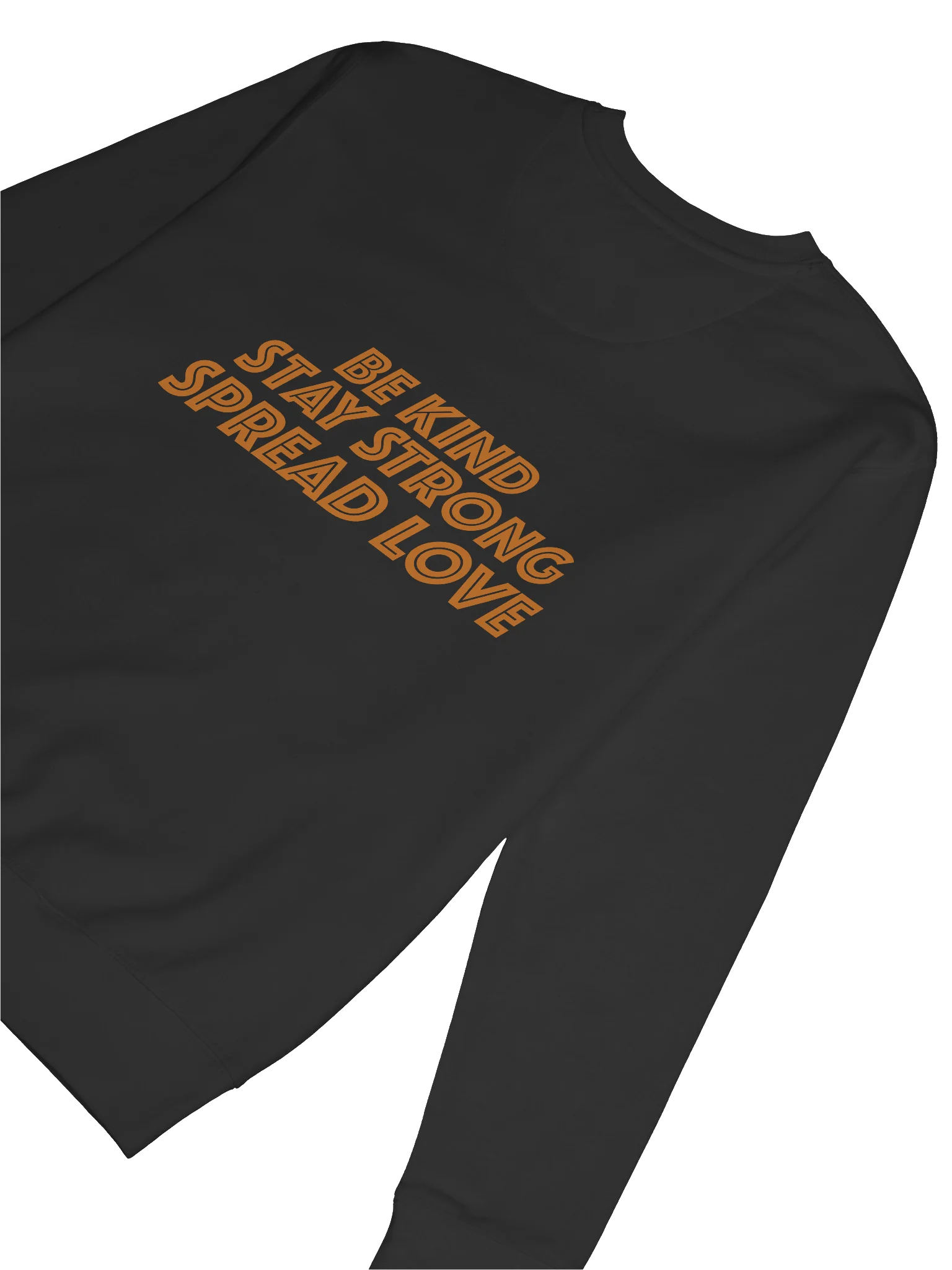 Bold Orange Letter Printed Premium Sweatshirt product image (36)