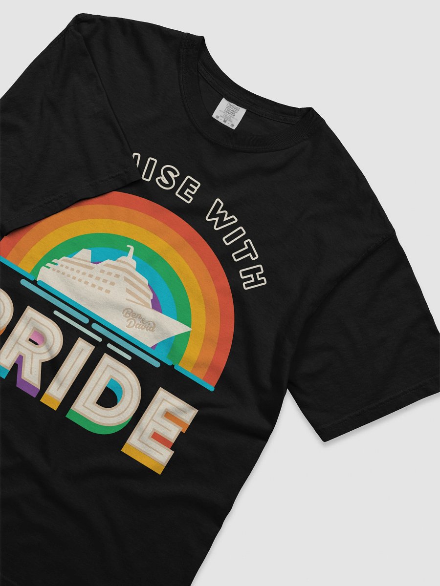 Men's Cruise with Ben and David Rainbow Pride T-Shirt - Black product image (8)