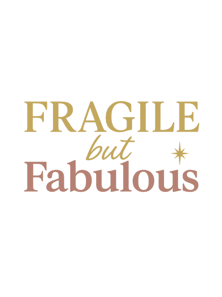 Fragile but Fabulous V-Neck Tee product image (2)
