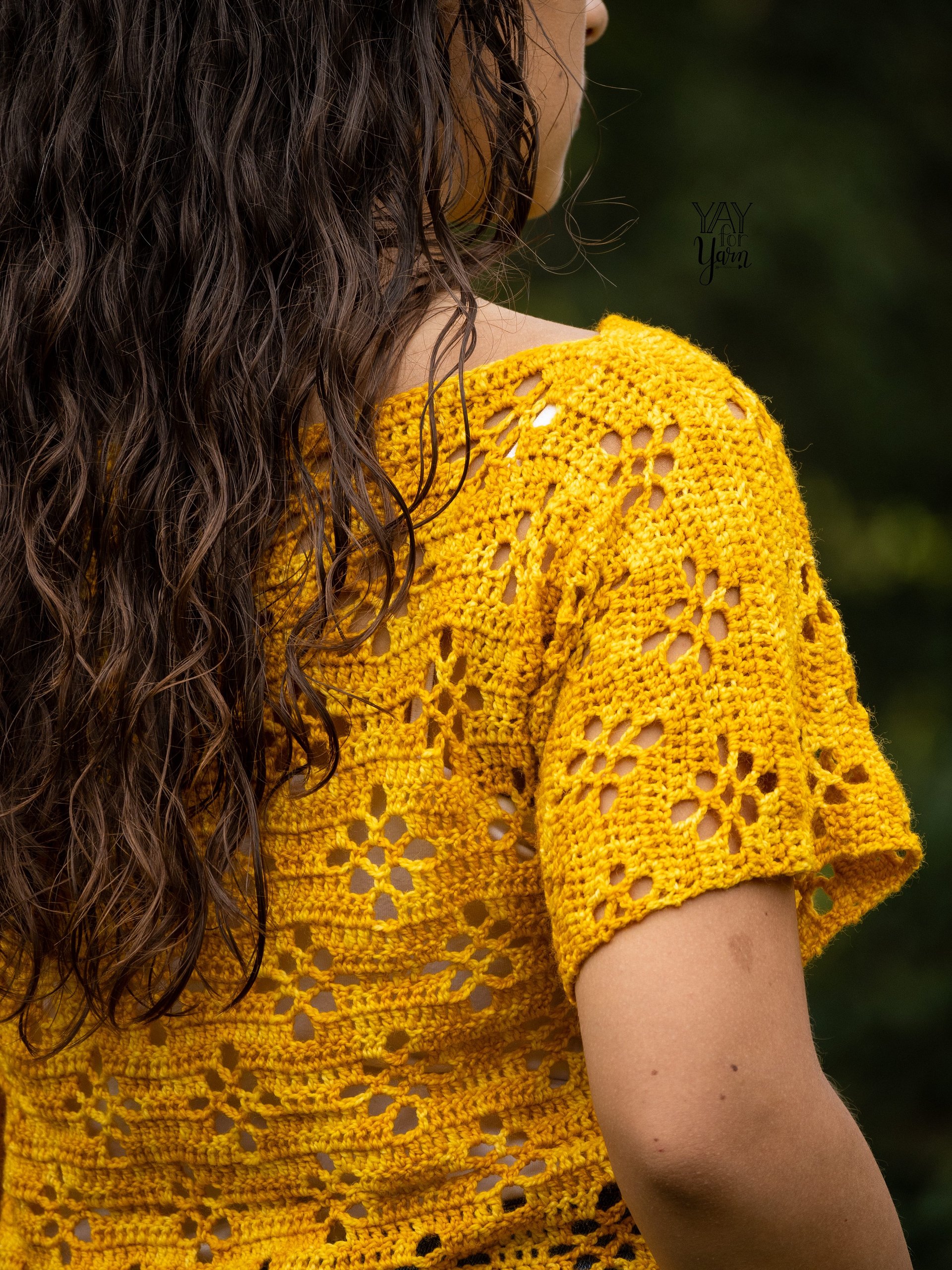 Daisy Tee - Easy Summer Lace Top - PDF Crochet Pattern & Video Tutorial product image (8)