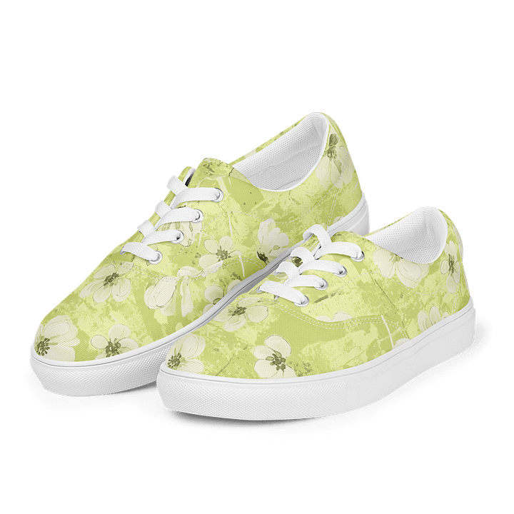 Floral Artistry Lace-Up Canvas Shoes product image (1)