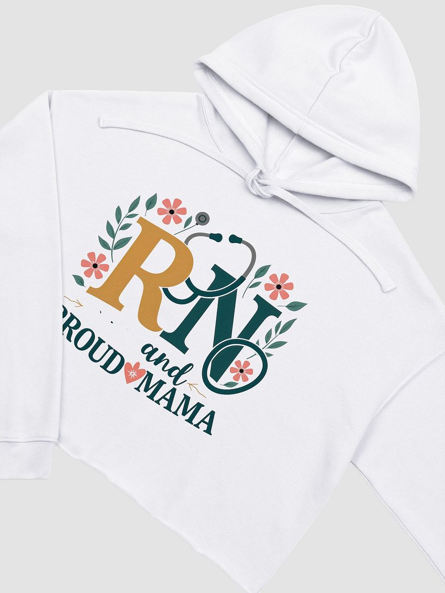 RN and PROUD MAMA Floral Crop Hoodie product image (12)