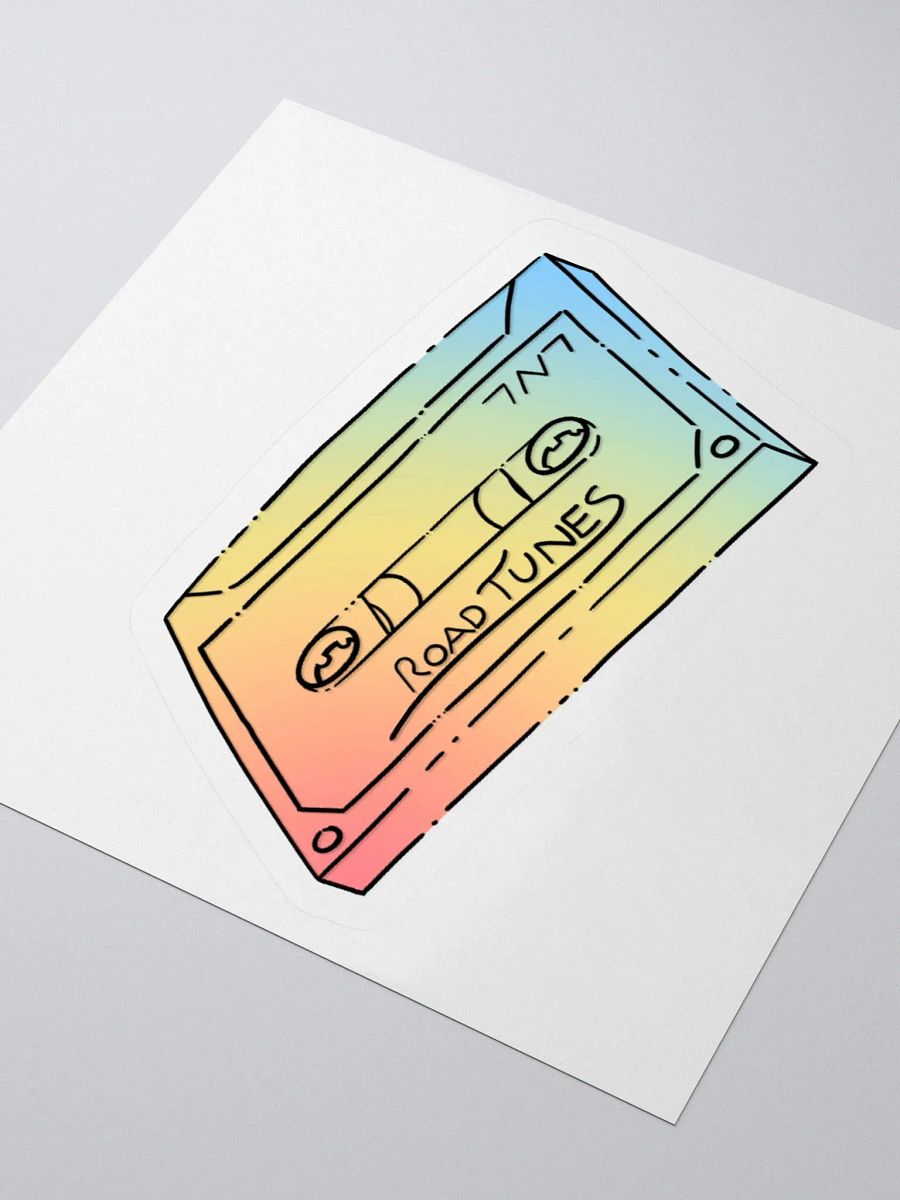 Road Tunes Cassette (Rainbow) - Kiss Cut Sticker product image (9)