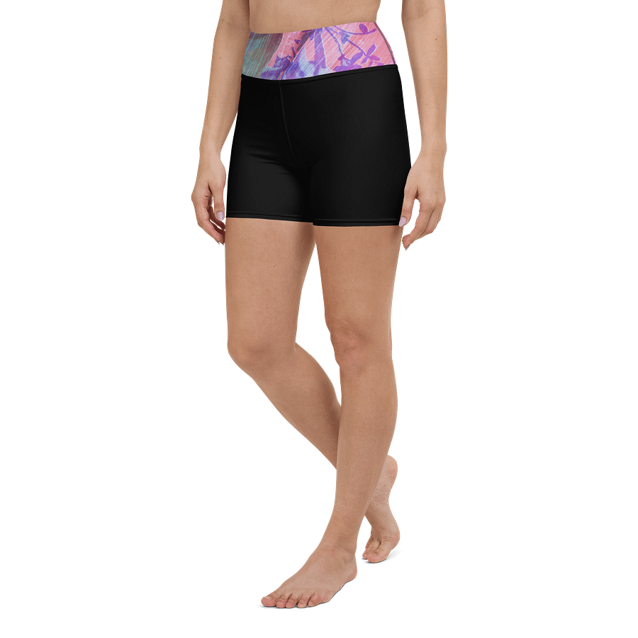 Paradise Breeze Black Flow Yoga Shorts product image (5)