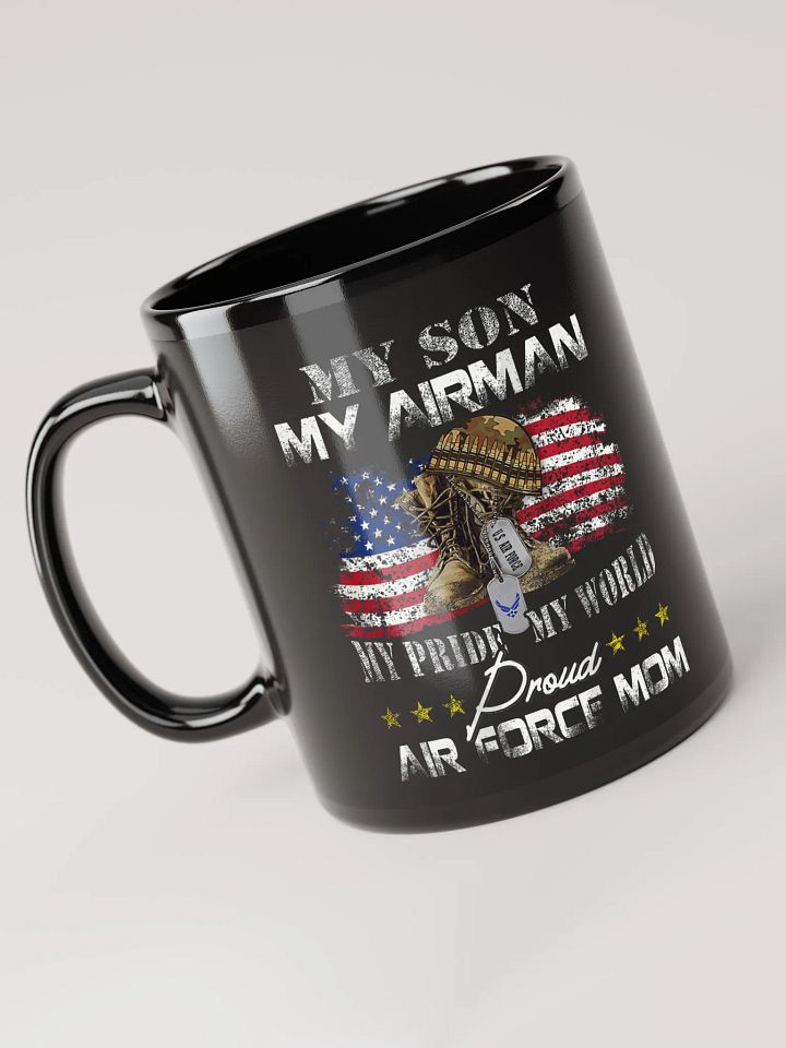 Proud Air Force Mom - Black Mug product image (1)