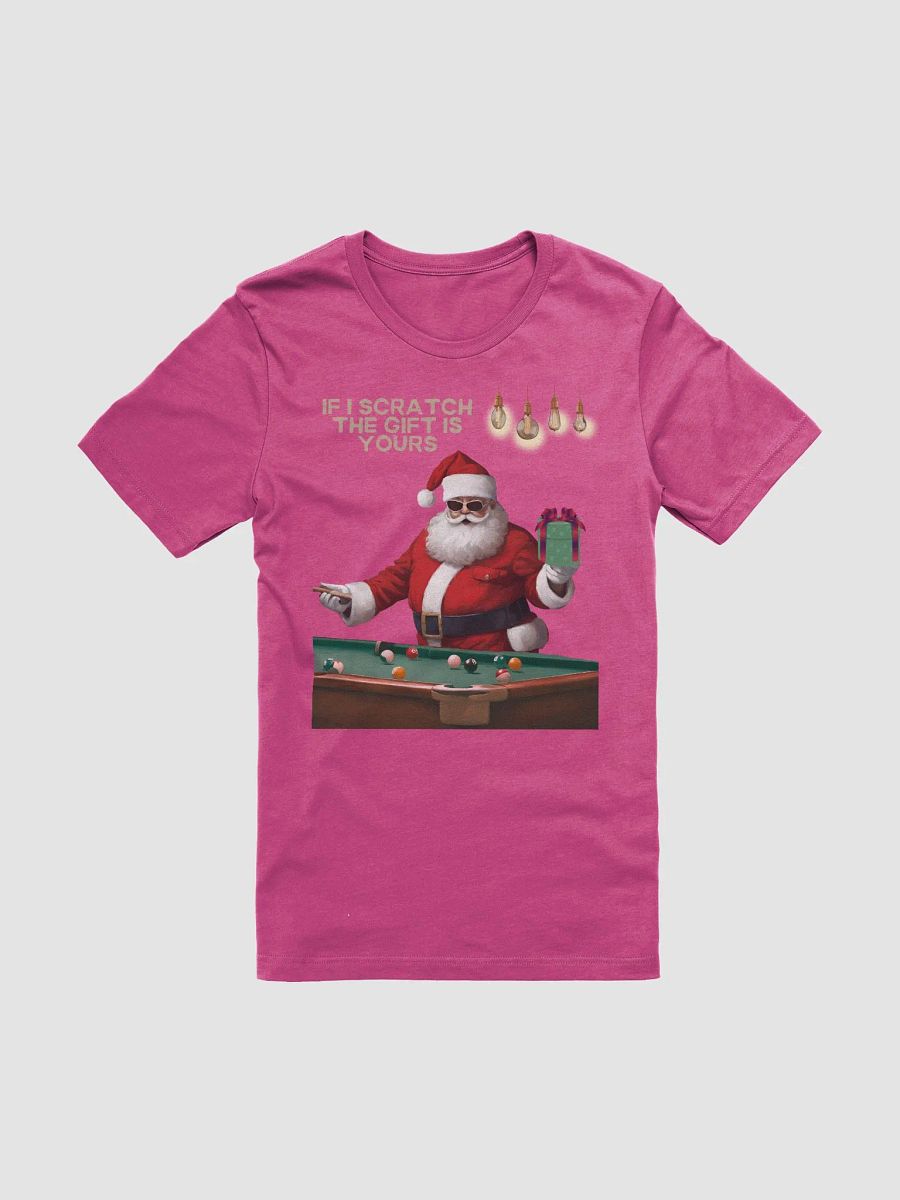 If I Scratch The Gift Is Yours - Pool Shark Santa T-shirt product image (4)