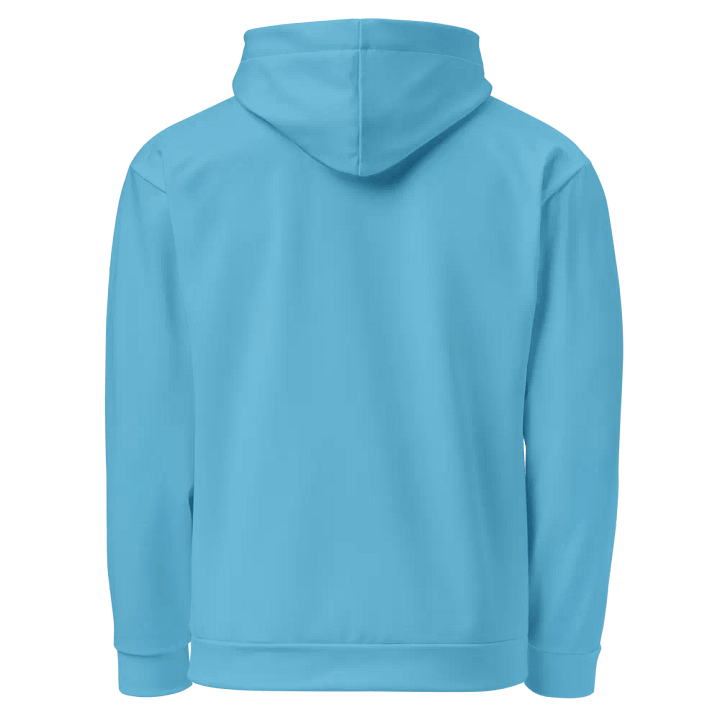 Plain Medium Light Blue Light Summer Unisex Recycled Polyester Heavyweight Premium Hoodie by Treasure Pie product image (2)