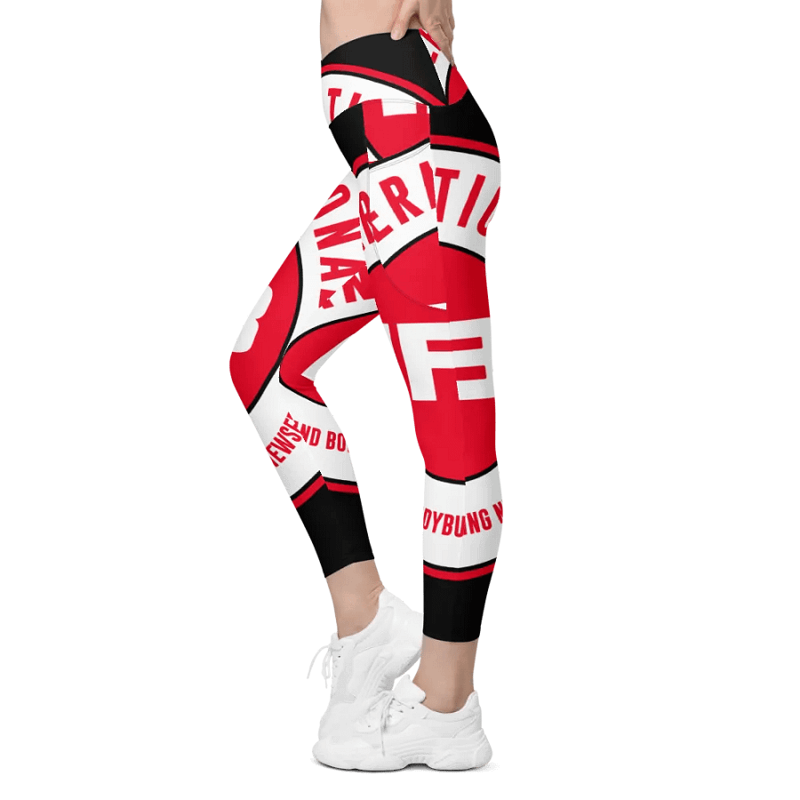 IFBNewsfeed.Org's All-Over Print Crossover Leggings with Pockets product image (5)