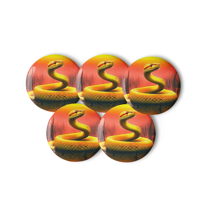 Sunset Serpent Pin Button Set product image (3)