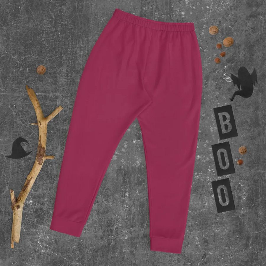 Plain Dark Red True Summer Recycled Polyester Premium Men's Joggers by Treasure Pie product image (8)
