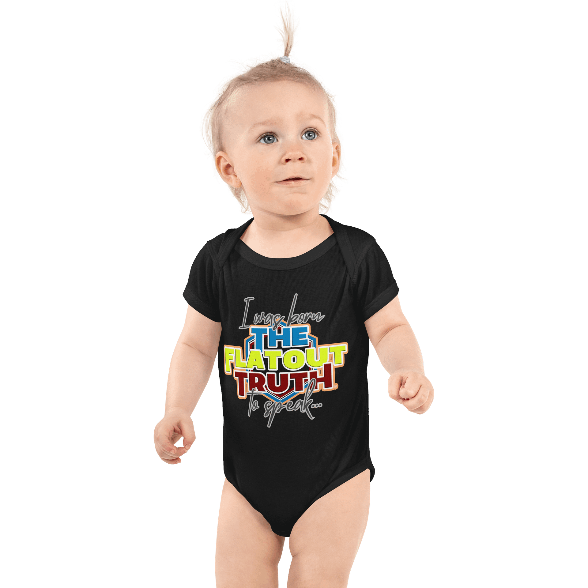 "I was born to speak" TFOT Lemon Hex Baby Onesie product image (1)