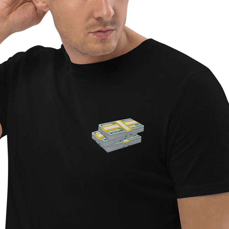 dollar stacks embroidered t-shirt - 100% cotton product image (9)