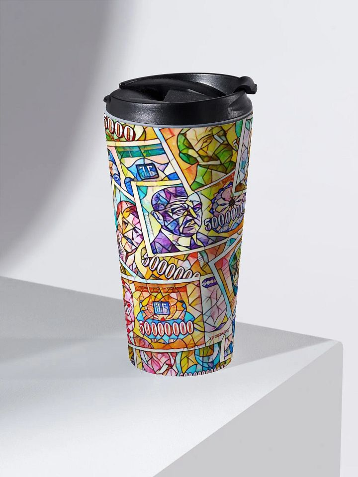 Jugoslovenski inflatorni dinar 1993 (Kolaž/mozaik) Stainless Steel Travel Mug product image (2)
