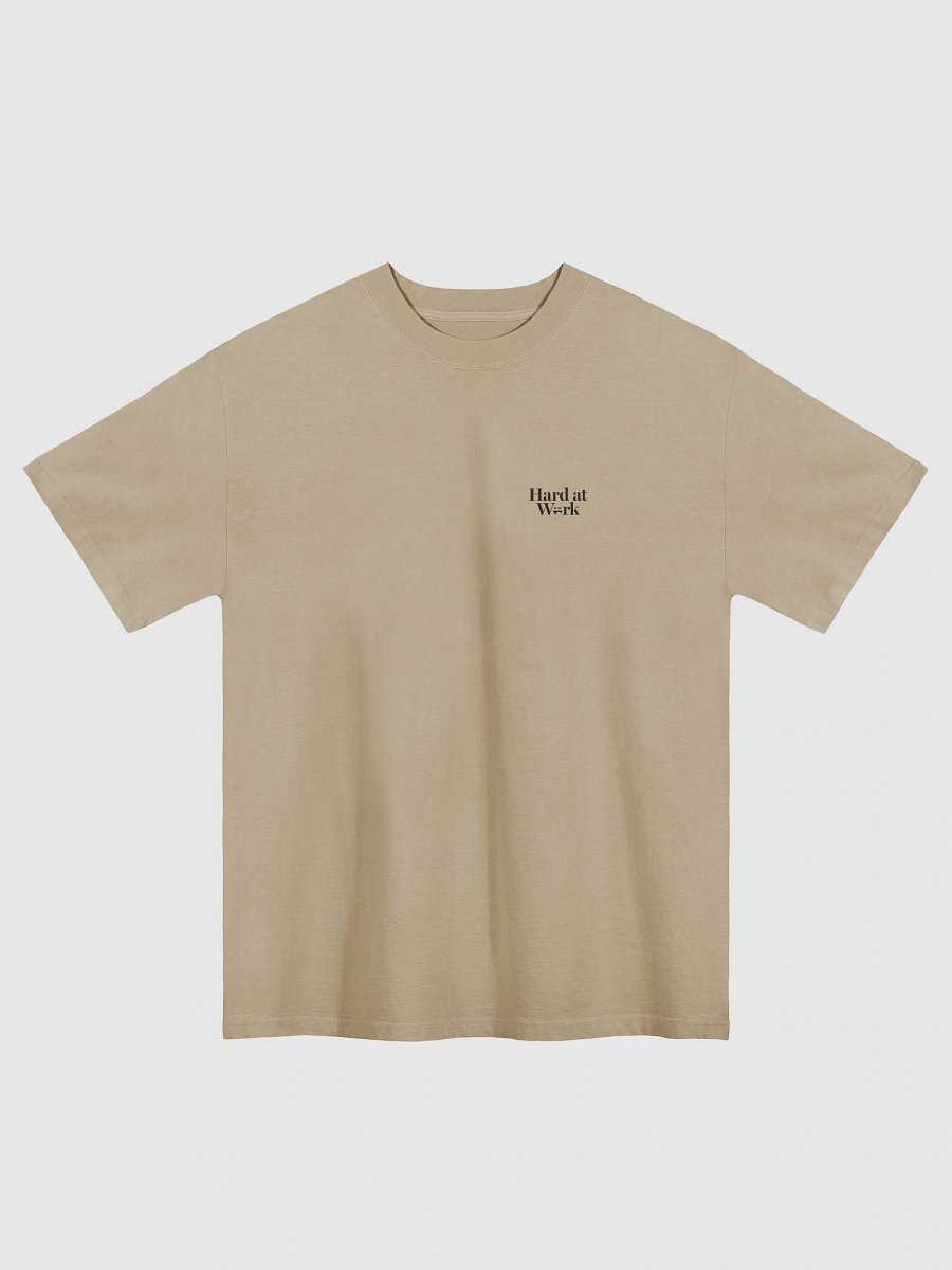 Hard at Work Oversized T-Shirt (Khaki) product image (1)