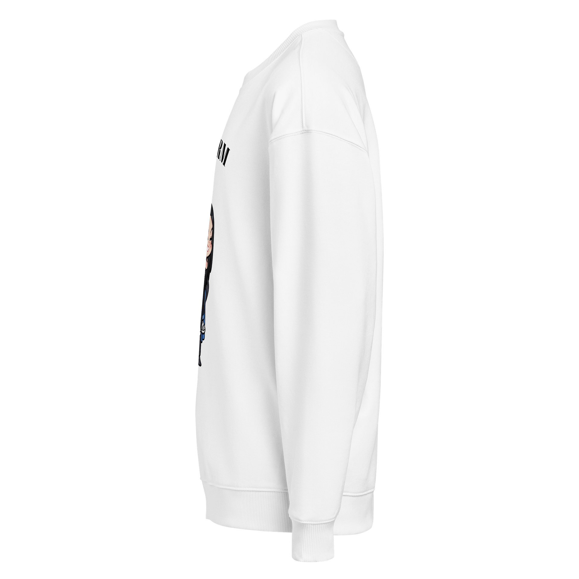 LingOrm Unisex Organic Oversized Sweatshirt (White) product image (3)