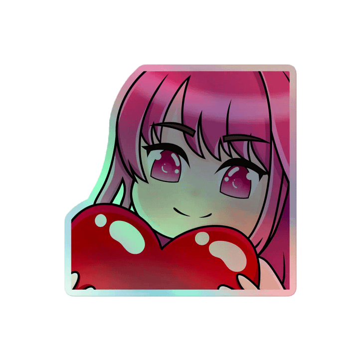 pickle_croissant holographic sticker product image (2)