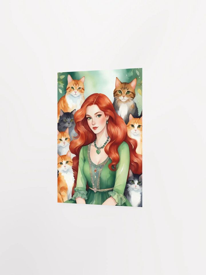 Red Cat Lady Poster product image (6)