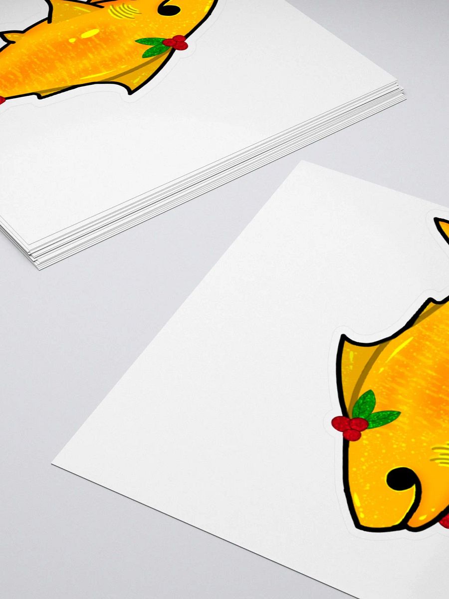 Whale Shark Holiday Mistletoe Sticker product image (10)