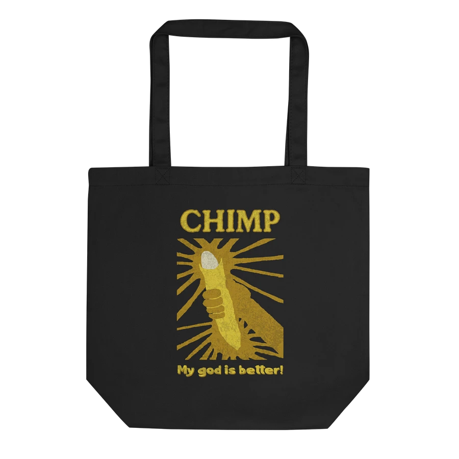 Chimp: My God Is Better Canvas Tote product image (1)