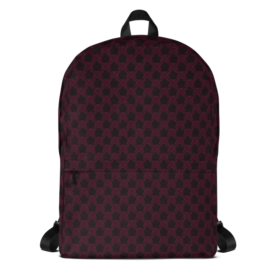 Maroon Hellebore Textile Backpack product image (9)